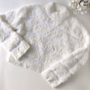 3/$20 Freshman 1996 White Fuzzy Sweater
